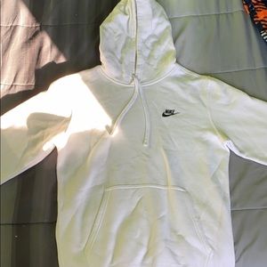 Men’s plain white nike hoodie